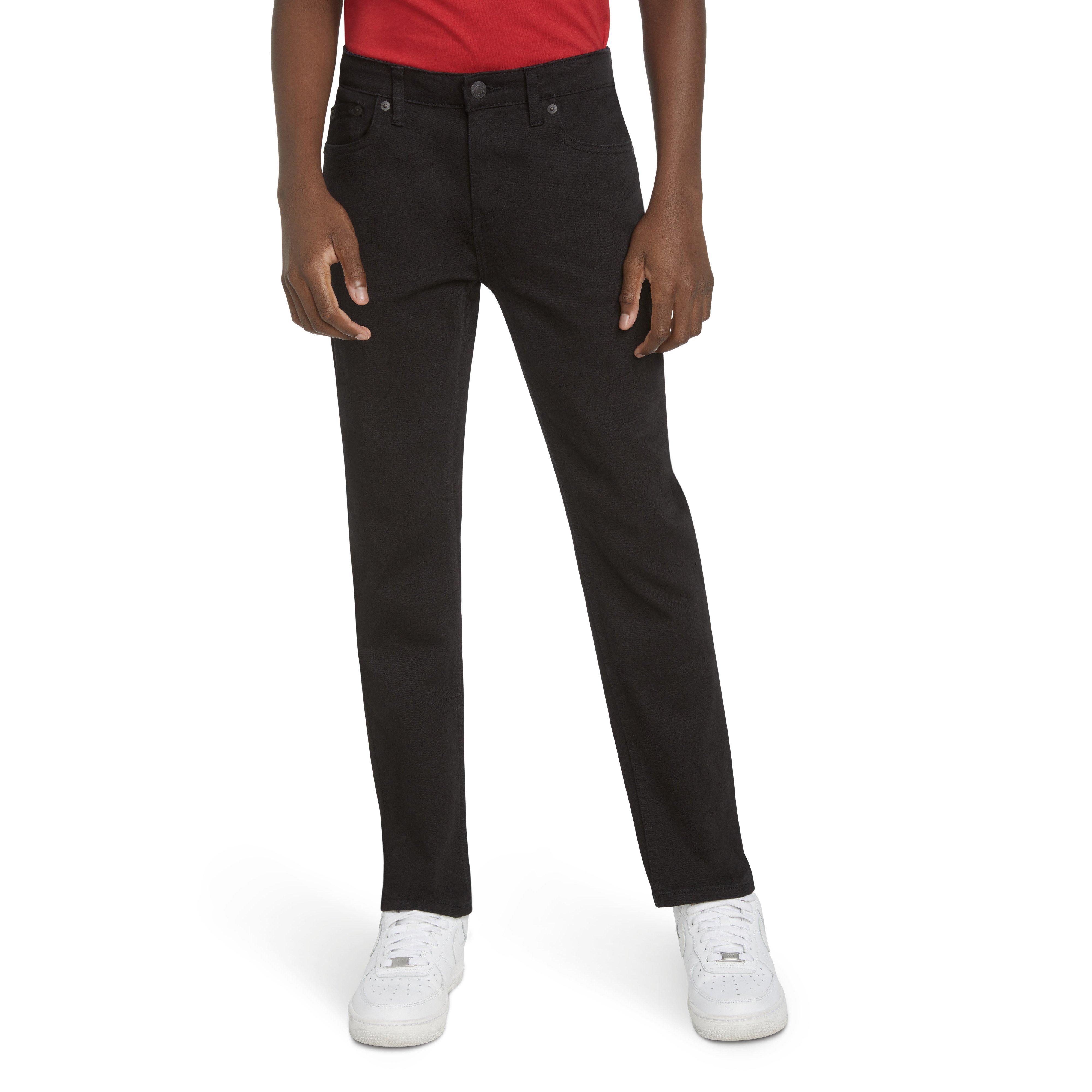Levi's 502 Strong Performance Tapered Fit Black Wash Big Boys' Black Denim Jeans - BLACK